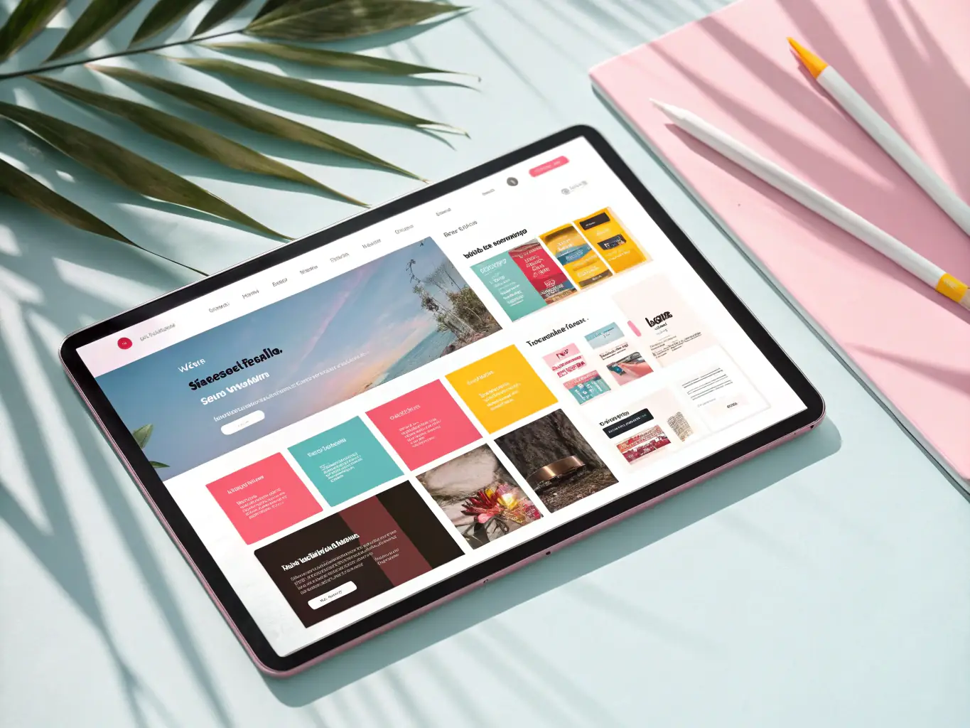 An image showcasing a user-friendly drag-and-drop interface within AGNZY's AI Website Creation Platform, highlighting the ease of designing and customizing website layouts.